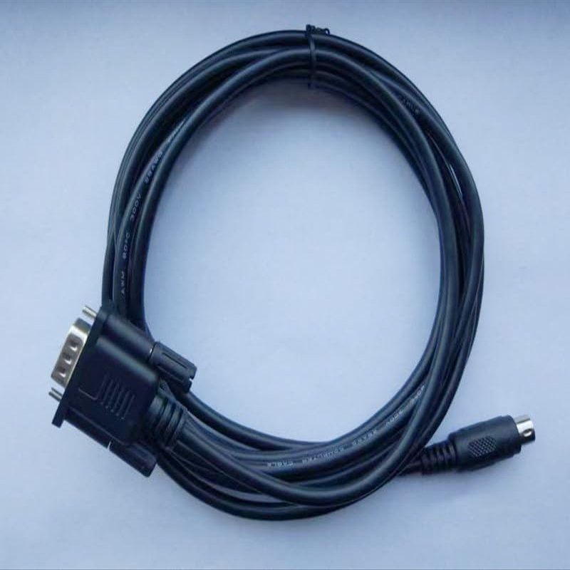 PV/PL-DVP Compatible Connections DVP Series Touch Panel PV,PL PL PLC Cable Black 3 Meters