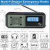 ZHIWHIS Emergency Radio, NOAA Weather/AM/FM Portable Hand Crank Solar Radios with SOS Alarm, Battery Powered and Built-in 5000mAh Li-Battery, Flashlight/Reading Lamp/Alerts for Emergencies ZWS-376 view 2