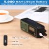 ZHIWHIS Emergency Radio, NOAA Weather/AM/FM Portable Hand Crank Solar Radios with SOS Alarm, Battery Powered and Built-in 5000mAh Li-Battery, Flashlight/Reading Lamp/Alerts for Emergencies ZWS-376 view 4