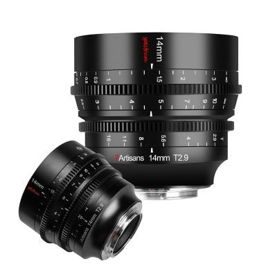 7artisans 14mm T2.9 Cine Lens for Canon EOS-R,Full Frame Prime Mirrorless Camera Lenses,114 Wide Angle,270 Focusing Stroke, for R, for Canon RP, R5, R6