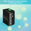 Zhpuostd 16 Ports PoE Managed Gigabit Industrial Ethernet Switch,with 16 10/100/1000Mbps RJ45 Ports,2-Layer, CLI, Web, IP40, -40C to 80C (-40F to 176F) Operating DIN Rail Ethernet Switch view 4