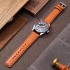 SEURE Quick Release Watch Band,Top Genuine Leather Watch Straps 19mm 20mm 21mm 22mm 24mm for Men and Women (22mm, Light brown-Silver) view 3