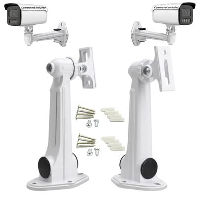 Coolotic Universal Aluminum Alloy CCTV Security Camera Mounting Bracket, Indoor Outdoor Wall Ceiling Mount Holder Stand Monitor Rotary Bracket for CCTV Surveillance Camera , IP Camera