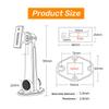 Coolotic Universal Aluminum Alloy CCTV Security Camera Mounting Bracket, Indoor Outdoor Wall Ceiling Mount Holder Stand Monitor Rotary Bracket for CCTV Surveillance Camera , IP Camera view 3