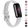 AK Sport Band Compatible with Fitbit Luxe Bands for Women Men, Soft Silicone Replacement Sport Straps Wristbands for Fitbit Luxe Fitness and Wellness Tracker (Small,Light Gray) view 1
