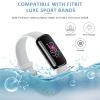 AK Sport Band Compatible with Fitbit Luxe Bands for Women Men, Soft Silicone Replacement Sport Straps Wristbands for Fitbit Luxe Fitness and Wellness Tracker (Small,Light Gray) view 4