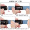 AK Sport Band Compatible with Fitbit Luxe Bands for Women Men, Soft Silicone Replacement Sport Straps Wristbands for Fitbit Luxe Fitness and Wellness Tracker (Small,Senior Blue) view 2