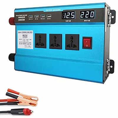 inBEKEA 500W 1200W 1600W 2200W 3000W Car Power Inverter12V/24 to 220 DC to AC Converter - Inverter AC Outlets and USB Port,LDE Display (3000w 24V)