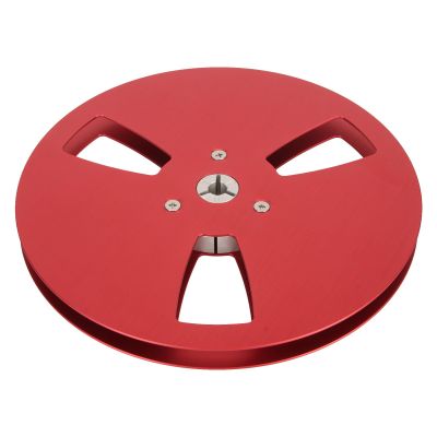 7 Inch Empty Tape Reel, Full Aluminum Blank Tape Reel to Reel Recorder Empty Spool, Pack of 1, for StuderNagra, Black Silver Gold Blue Red (#13)