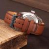 SEURE Quick Release Watch Band,Top Genuine Leather Watch Straps 19mm 20mm 21mm 22mm 24mm for Men and Women (21mm, Dark brown-Black) view 4