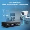 5 Port Gigabit PoE Switch,AUMOX PRO SG305P 4 Port PoE Gigabit Ethernet Unmanaged with 1 Uplink Gigabit Ports 78W,Plug and Play,Sturdy Metal Fanless Vlan Network Switch 802.3af/at,Desktop or Wall Mount view 4