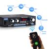 AK35 Stereo Amplifier Home Audio Bluetooth 5.0 Max 200W 2.0 Channel Mini Amplifier Stereo Receivers for Car, Home Party, Audio Amplifier AMP w/USB/TF Card/AUX Input/Bass & Treble Control view 3