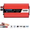 inBEKEA 1000W 1500W 2000W Continuous Power,Power Inverter AC Outlets 12/24V to 110/220V Car Converter with USB Port,Outdoor Emergency Power Supply (1500w 12vto110v) view 2