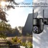 Kittyhok Black Solar Security Cameras Wireless Outdoor System, 5G/2.4G WiFi, 4pcs 2K Ultra Pan/Tilt Home Solar Security Camera with Human Detection, Spotlight, 10CH WiFi-6 NVR, 60 Days Local Storage view 2