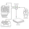 Pissente Keyboard and Mouse Adapter for P3 P4 X360 X Box ONE, Faster Transmission, Programmable Buttons, High Precise Control with Direct Connection and Direct Play, Online Game Experience view 3
