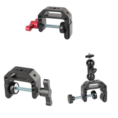 CAMVATE Universal C-Clamp with 1/4" and 3/8" Thread Holes + Camera Clamp Mount