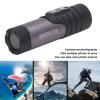 gernie Mini Sport DV Camera, 1080P 12MP 120 Wide Angle Action Camera IP66 Motorbike Helmet Camera Rechargable 1600mAh Video Camcorder with Brackets for view 4