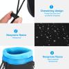 PATIKIL Camera Lens Bag, 2 Pcs 3" ID x 3.9" H Drawstring Lens Pouch with Thick Protective Neoprene, Lens Case for DSLR Camera Lens, Water Coffee Cups Black, Blue view 4