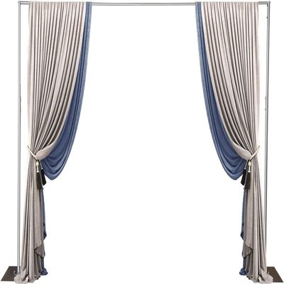 10ft x10ft Heavy Duty Telescopic Portable Pipe and Drape Backdrop Stand or Room Divider Kit, Photo Studio Photography Background Support System Wedding Party Exhibition Trade Show Display