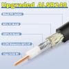 Bingfu WiFi Antenna Extension Coaxial Cable 10ft RP-SMA Male to RP-SMA Female Bulkhead Mount Double Shielded Low Loss ALSR240 Cable for WiFi Wireless Router Hotspot Security IP Camera view 3