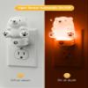 L LOHAS LED Night Light for Kids, 3D Cute Bear Night Light Plug in, Dusk to Dawn Nursery Night Lights, RGB+Soft White 3000K, 3 Lighting Modes, Christmas Birthday Gifts, Room Decor, Children view 2
