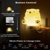 L LOHAS LED Night Light for Kids, 3D Cute Bear Night Light Plug in, Dusk to Dawn Nursery Night Lights, RGB+Soft White 3000K, 3 Lighting Modes, Christmas Birthday Gifts, Room Decor, Children view 4
