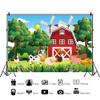 12x8ft Farm Backdrop Photography Red Barn House Farm Animals Banner Baby Shower Birthday Farm Theme Party Cake Table Decorations Supplies Photo Booth Props view 2