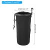 PATIKIL 3 Pcs 3.7" ID x 9.8" H Neoprene Lens Pouch Bag for DSLR Camera Lens, Waterproof, Shockproof, Wear-Resistant, Black view 2