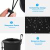PATIKIL 3 Pcs 3.7" ID x 9.8" H Neoprene Lens Pouch Bag for DSLR Camera Lens, Waterproof, Shockproof, Wear-Resistant, Black view 4