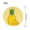 Cartoon Pineapple Round Mouse Pad Waterproof Non-Slip Rubber Base for Office Laptop,Laptop Wireless Mouse Home Office Travel 4 Pcs view 3