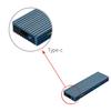 JMT M.2 M Key SSD Enclosure 10Gbps/5Gbps USB3.1 NGFF/NVME Protocol USB-C Mobile Case Aluminum Alloy with RGB Light (NGFF C to C,Red) view 3