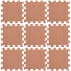 Gadpiparty 12Pcs Foam Floor Tiles Wood Grain Puzzle Mat Interlocking Floor Mats Waterproof Gym Flooring Exercise EVA Foam Floor Padding for Office Workspaces, 117395D2RA2E4 view 1