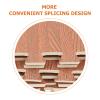 Gadpiparty 12Pcs Foam Floor Tiles Wood Grain Puzzle Mat Interlocking Floor Mats Waterproof Gym Flooring Exercise EVA Foam Floor Padding for Office Workspaces, 117395D2RA2E4 view 4