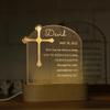 Baptism Gifts for Girls and Boys, Personalized Night Light with Cross, Nursery Room Decor, Custom W/Name & Date, Christening Gifts for Baby Shower, Birthday, Xmas view 2
