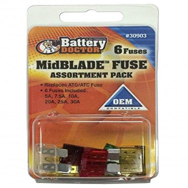 WirthCo W48-30913 MidBlade Fuse Kit - 6 Piece
