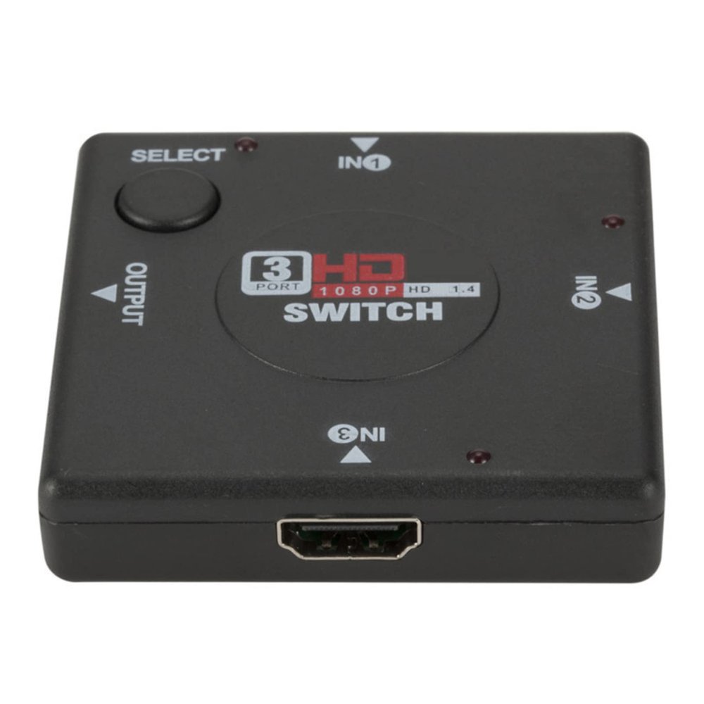 CHICHIYANG HDMI 1.3 Switch Splitter 3 Port 4K HDMI Switcher 3 in 1 Out Metal HDMI Switches Selector Box