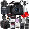 Canon EOS Rebel SL3 DSLR Camera with 15-55mm Lens + Pro Series .43 Wide Angle Lens Attachment + Filters + Tripod + More (25 pc Bundle) (Renewed) view 1