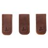 Snakehive Small Leather Cable Ties - Real Leather Cable Straps - Pack of 3 (Brown) view 1