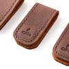 Snakehive Small Leather Cable Ties - Real Leather Cable Straps - Pack of 3 (Brown) view 2