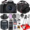 Canon EOS Rebel SL3 DSLR Camera with 15-55mm Lens + 32 GB Memory + Tripod + Monopod + Camera Case + More (23 pc Bundle) (Renewed) view 1