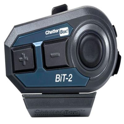ChatterBox! BiT-2 Bluetooth Headset | Single Rider Helmet Communicator | Motorcycle Headset | Bluetooth | Pair with Smartphone | Water Resistance | High Definition Speaker System