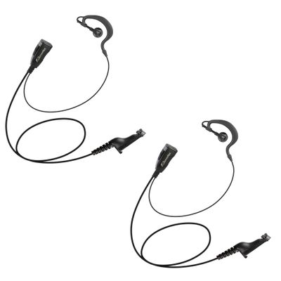 Arrowmax 2 Pack AEH1500-M9 Earhook Headset Earpiece with Mic Compatible with Motorola Radios APX6000 APX7000 APX8000 XPR6350 XPR6550 XPR7550 XPR7350e XPR7550e XPR7580e APX 6000 7000 8000 XPR