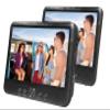 PROSCAN Elite 10.1" Dual Screen Portable DVD Player for Car 2 Screens with Headrest Mount, Car/AC Adapter Two DVD Players Car DVD Player Car TVS for Back Seat  Black view 1