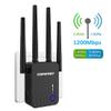 Wireless WiFi Coverage Extender Range Booster Dual Band 2.4 Ghz &5 Ghz with 4 Wi-fi Antenna Long Range Signal Repeater Amplifier, 10/100 Mbps WAN/LAN RJ45 Port view 2