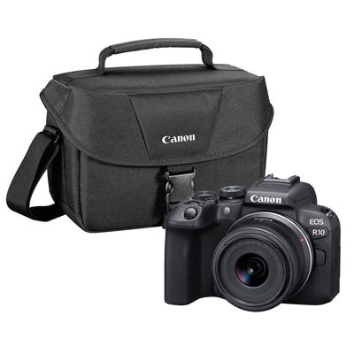 Canon EOS R10 Mirrorless Camera with 18-45mm Lens with 200ES Camera Bag