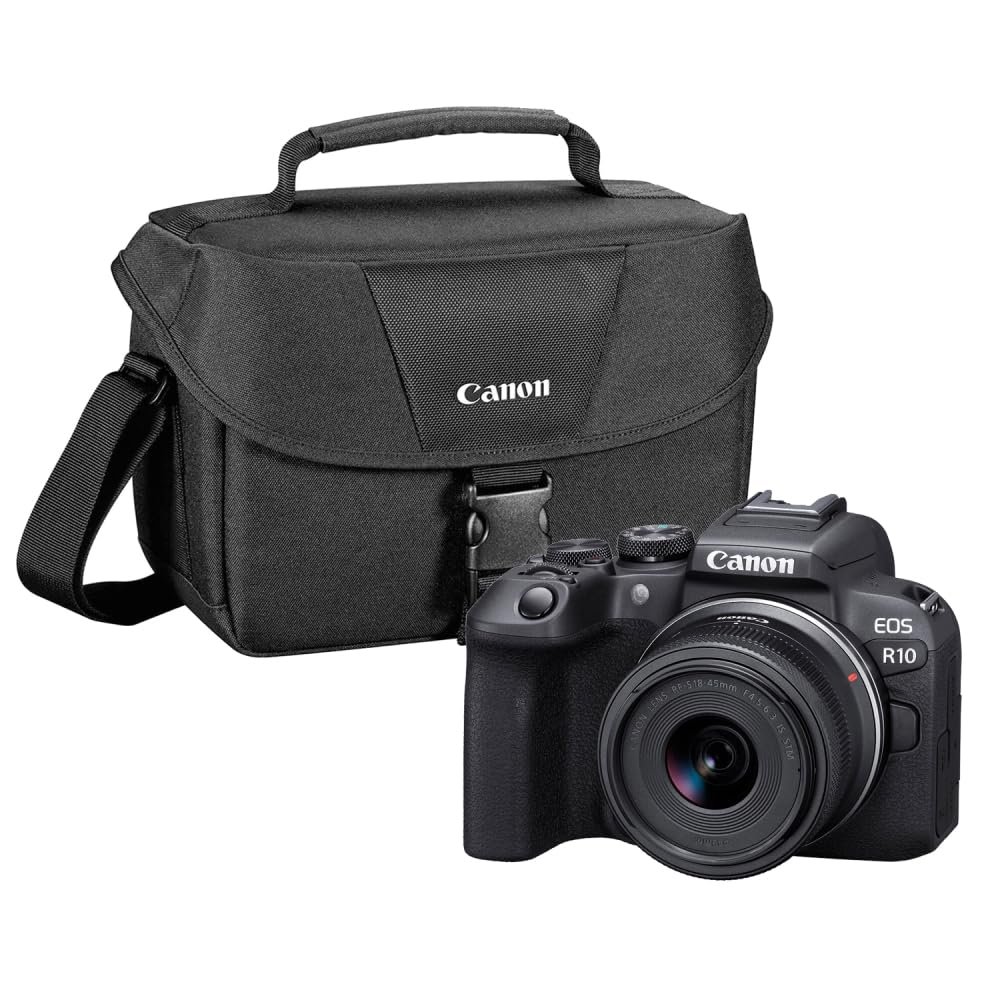 Canon EOS R10 Mirrorless Camera with 18-45mm Lens with 200ES Camera Bag