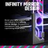 Cooler Master Atlas ARGB GPU Support Bracket, Aluminum Magnets Stand, Infinity Mirror Design, ARGB Tempered Glass, Up to RTX 4090 Support, Dual-Axis Mode Vertical | Horizontal. view 2