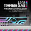 Cooler Master Atlas ARGB GPU Support Bracket, Aluminum Magnets Stand, Infinity Mirror Design, ARGB Tempered Glass, Up to RTX 4090 Support, Dual-Axis Mode Vertical | Horizontal. view 3