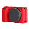 for Sony ZV-E10 Camera Case,Silicone Rubber Camera Housing Protective Cover Case for Sony ZV-E10,Red view 1