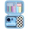 BOVKE Kids Instant Print Camera Case for Dylanto for ESOXOFFORE for DUDUDRAGON for Cimizi for Gofunly for YEEHAO for SOOGOOEY Kids Instant Cameras, Kids Camera Storage Holder Organizer Bag, Blue view 1
